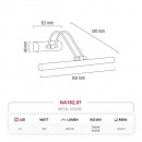 Dekoratif Gold Tablo Aplik NA182