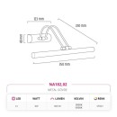 Dekoratif Siyah Tablo Aplik NA182